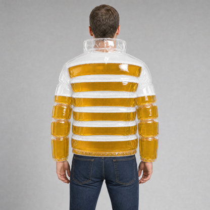 The Brewfer beer jacket, back view
